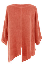Load image into Gallery viewer, V Cutout Hem Linen Teabag Top

