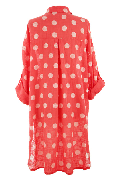 Polka Dot Cotton Shirt