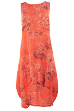 Load image into Gallery viewer, Floral Square Neck Linen Dress
