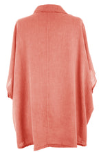 Load image into Gallery viewer, Collar Diagonal Button Linen Shirt
