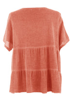 Load image into Gallery viewer, Button Tiered Linen Top
