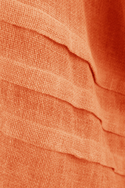 Pleat Detail Teabag Linen Top