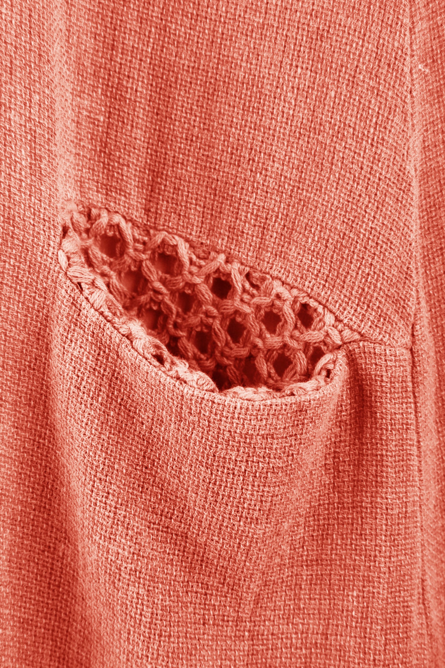 Sleeveless 2 Pocket Teabag Linen Dress