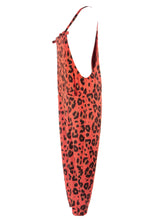 Load image into Gallery viewer, Leopard Jersey Dungarees
