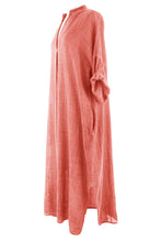 Load image into Gallery viewer, V Neck 2 Pocket Cotton Midi
