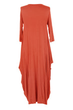 Load image into Gallery viewer, 3/4 Sleeve Draped Dress

