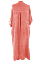 Load image into Gallery viewer, V Neck 2 Pocket Cotton Midi

