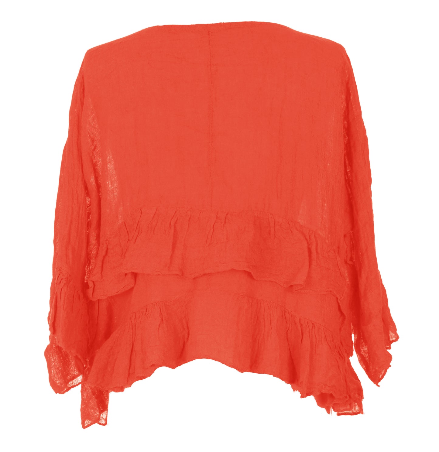 Frill Hem Linen Top