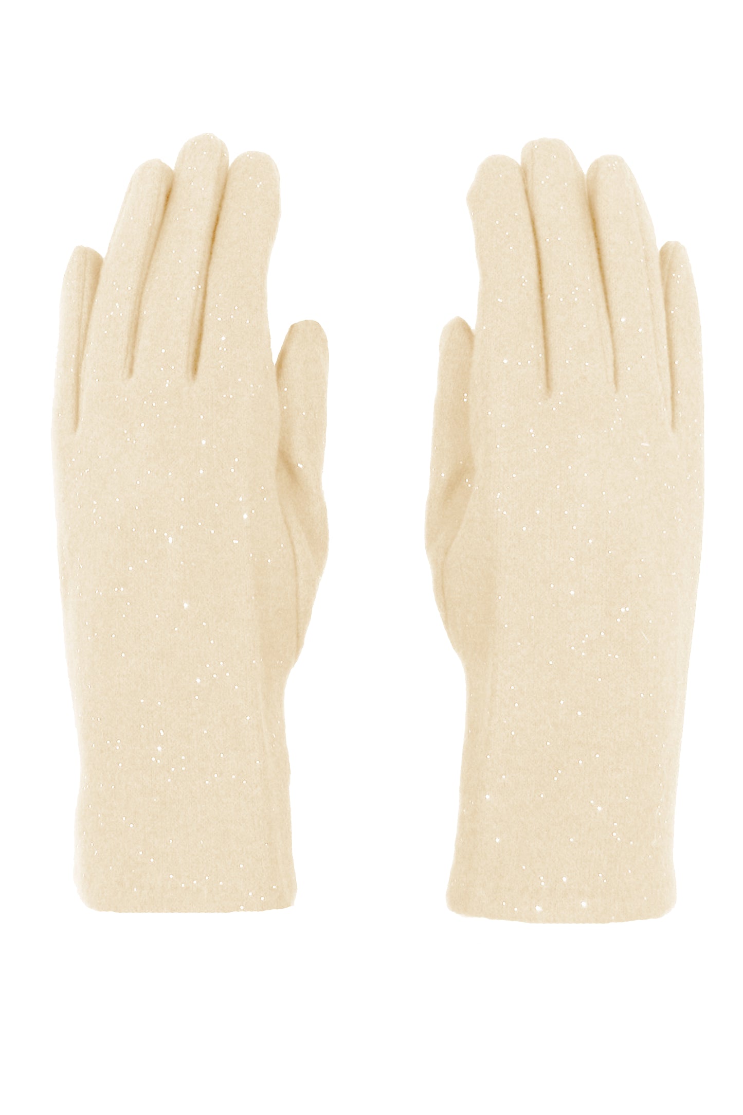 Glitter Detail Cashmere Fleece Gloves