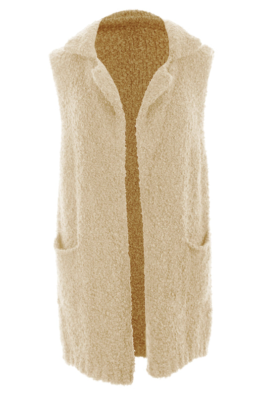 Alpaca Wool Boucle Gilet