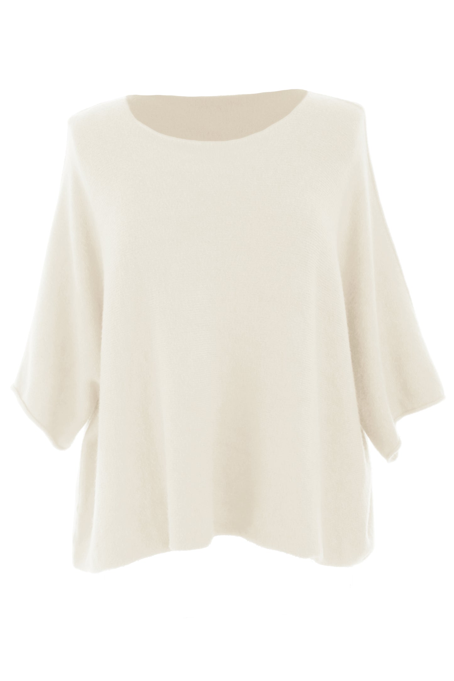 Batwing Short Sleeve Soft Knit Jumper