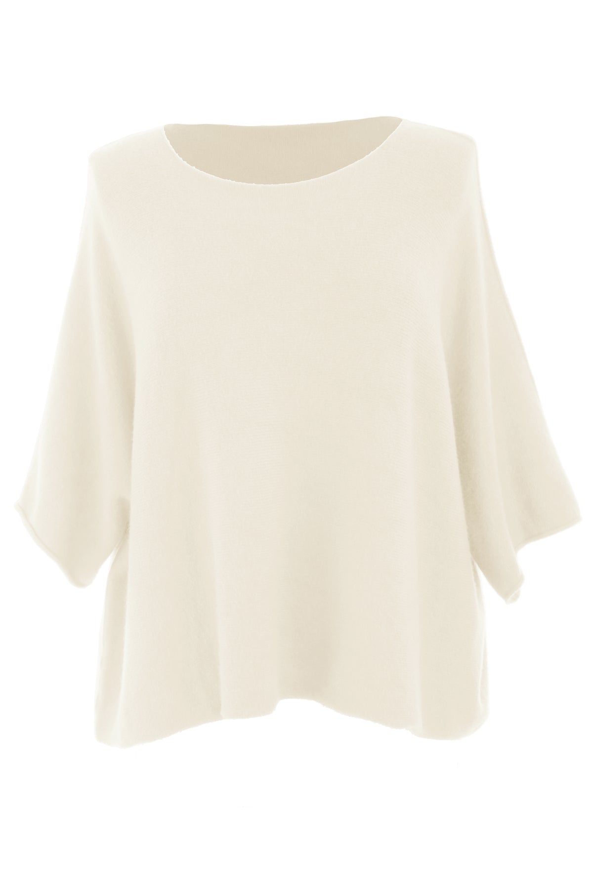 Batwing Short Sleeve Soft Knit Jumper