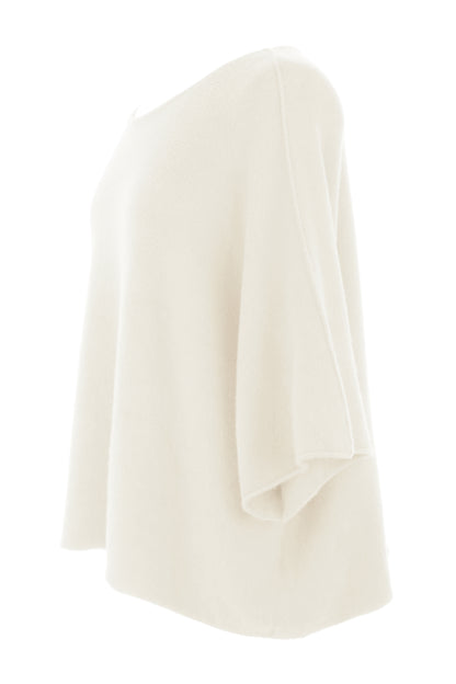 Batwing Short Sleeve Soft Knit Jumper