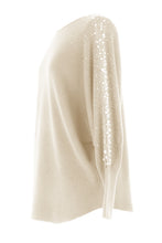 Load image into Gallery viewer, Pearl Diamante Sleeve Jumper
