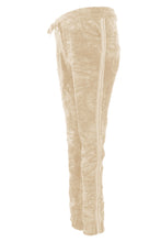 Load image into Gallery viewer, Diamante Stripe Velvet Trouser

