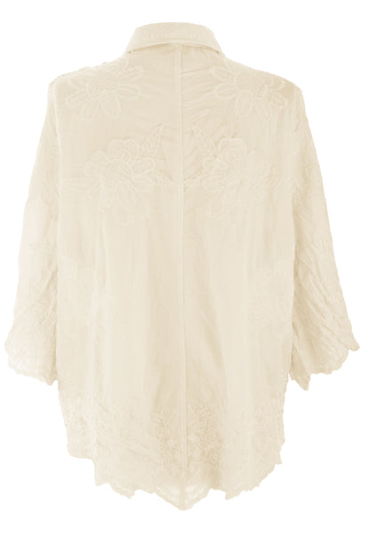 Floral Embroidery Shirt