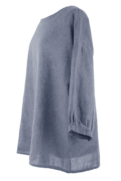 3/4 Cuff Sleeve Linen Top