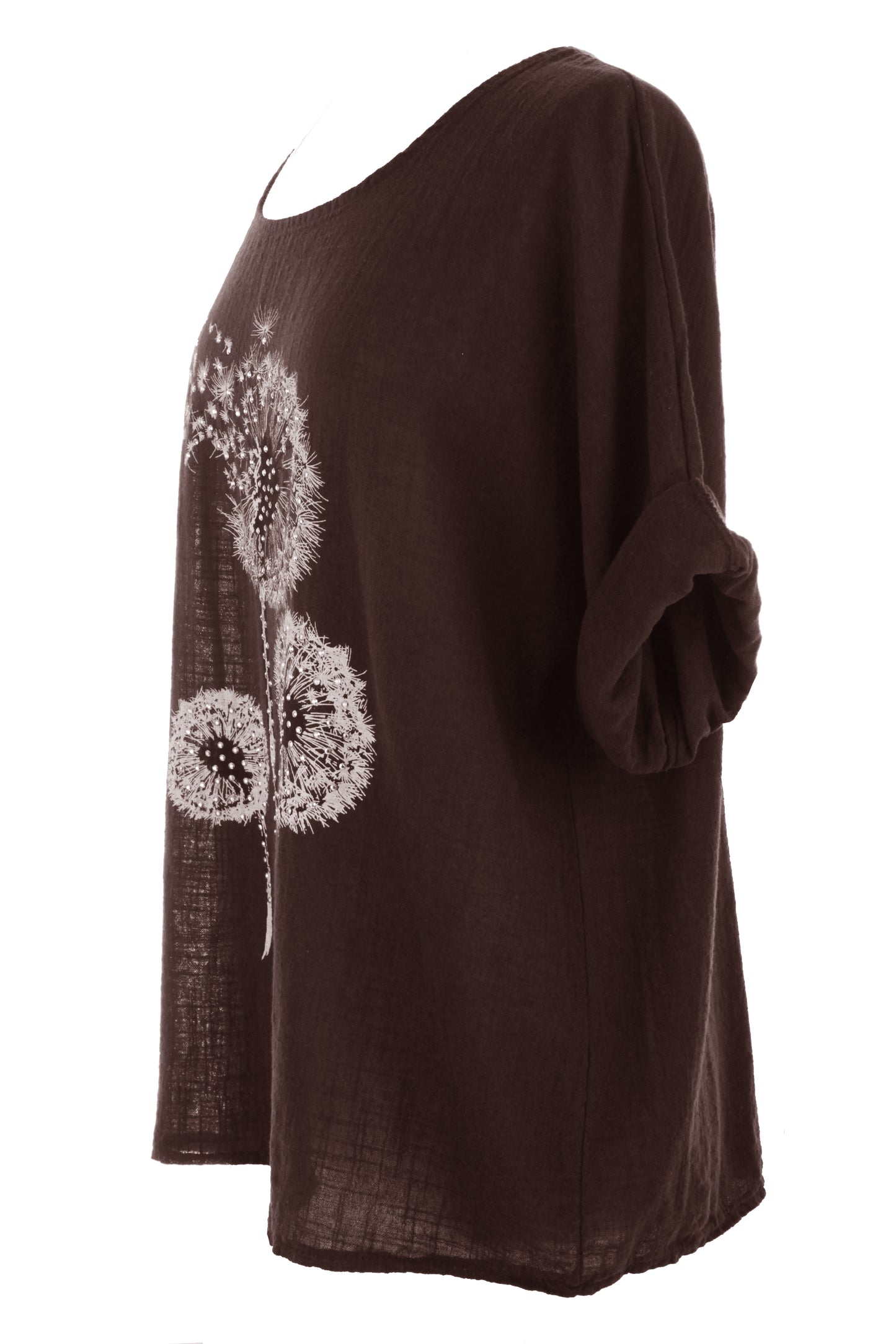 Dandelion Floral Print Cotton Top