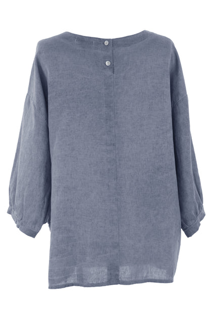 3/4 Cuff Sleeve Linen Top