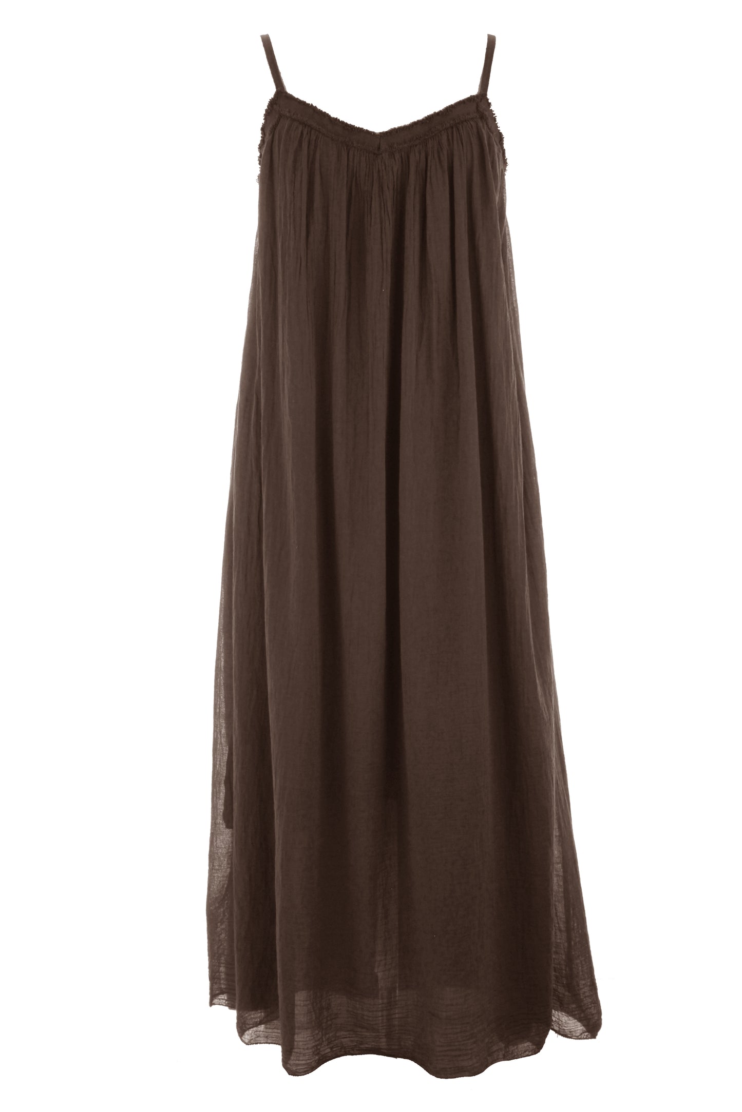 Strappy Cotton Midi Dress