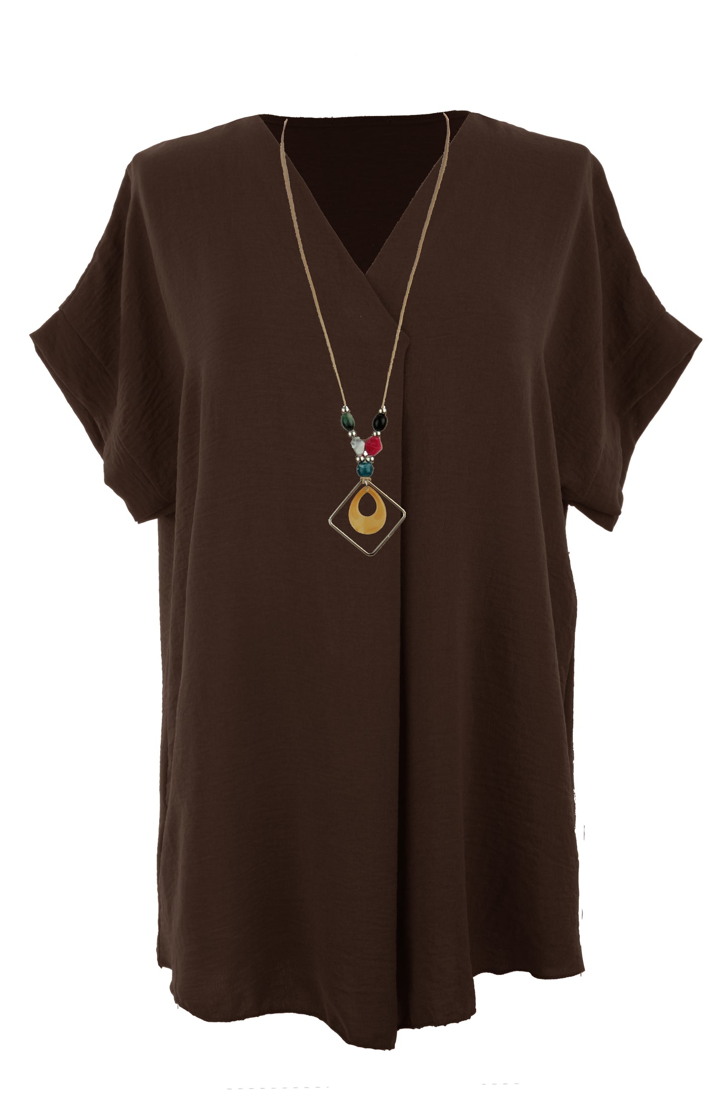 V Neck Necklace Top