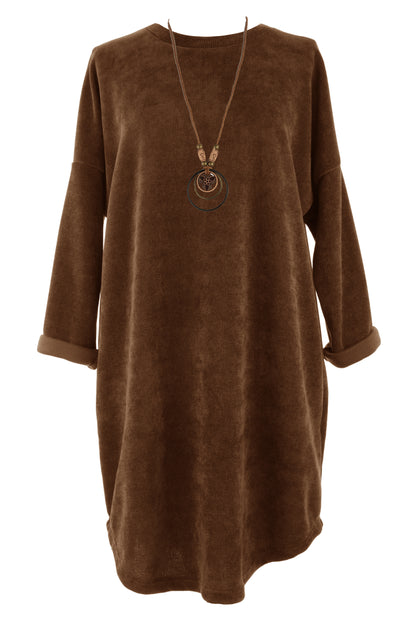Chenille Necklace Dress