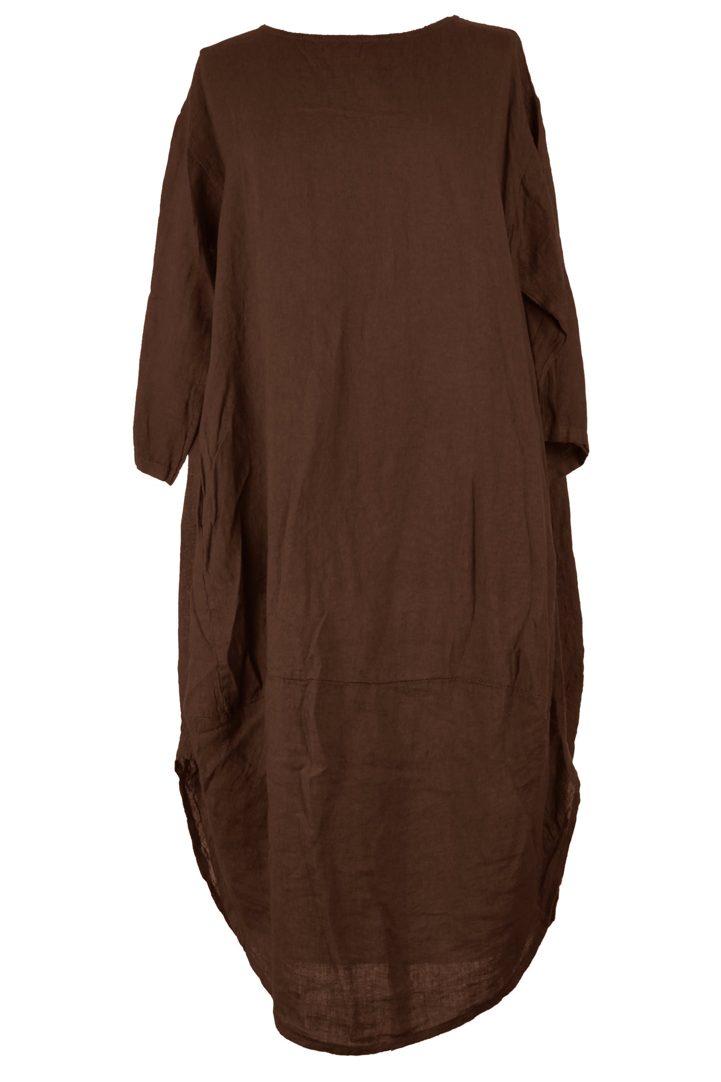 2 Pocket Cocoon Linen Midi