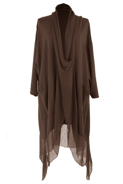 Crossover Silk Panel Tunic