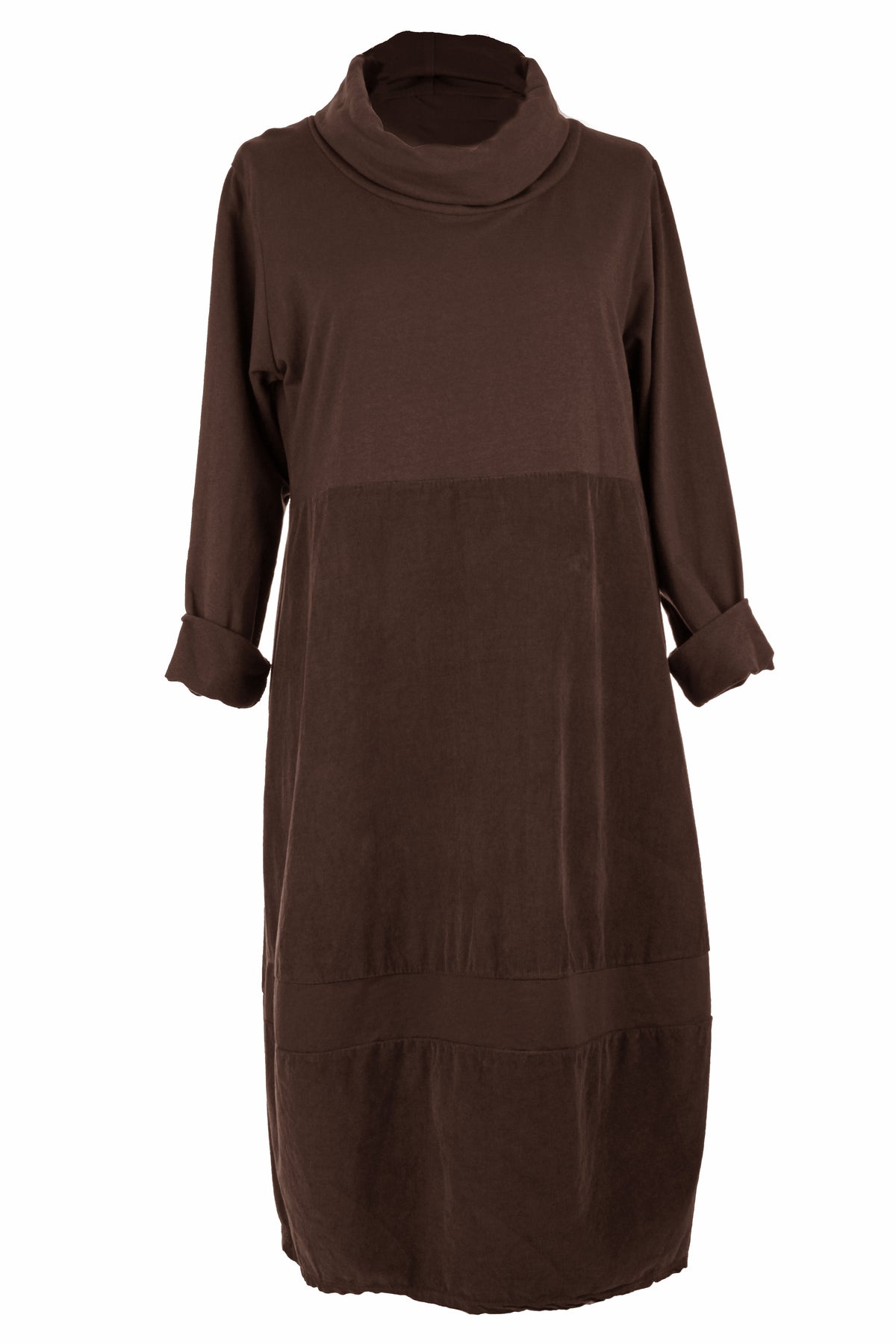 Cowl Corduroy Panel Midi