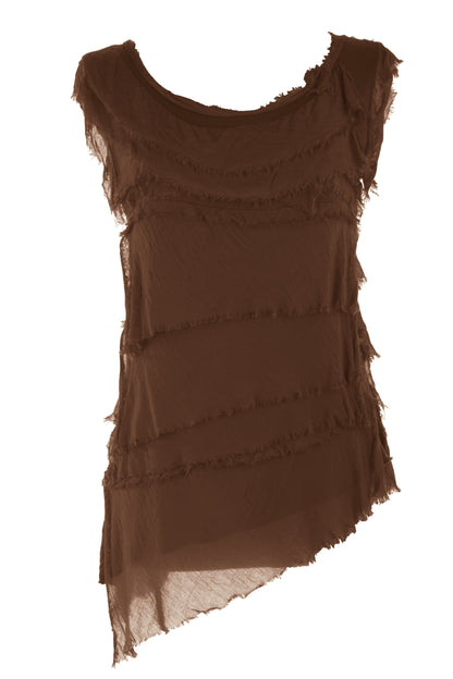 Sleeveless Rara Silk Top