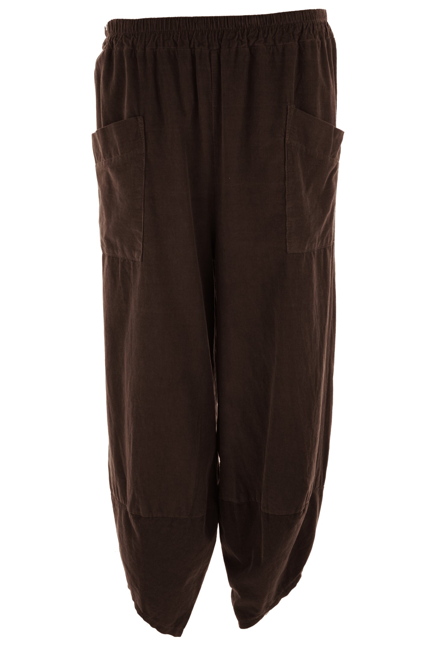 Tulip Ankle Barrel Leg Corduroy Trouser