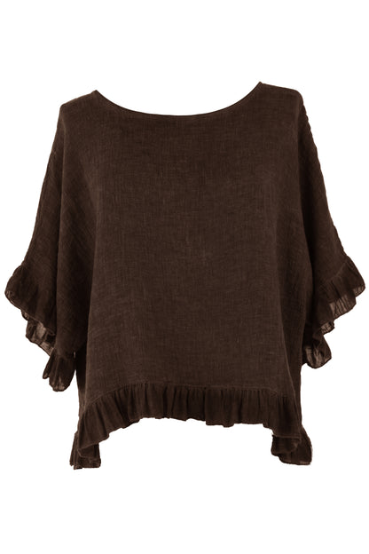 Frill Hem Teabag Top