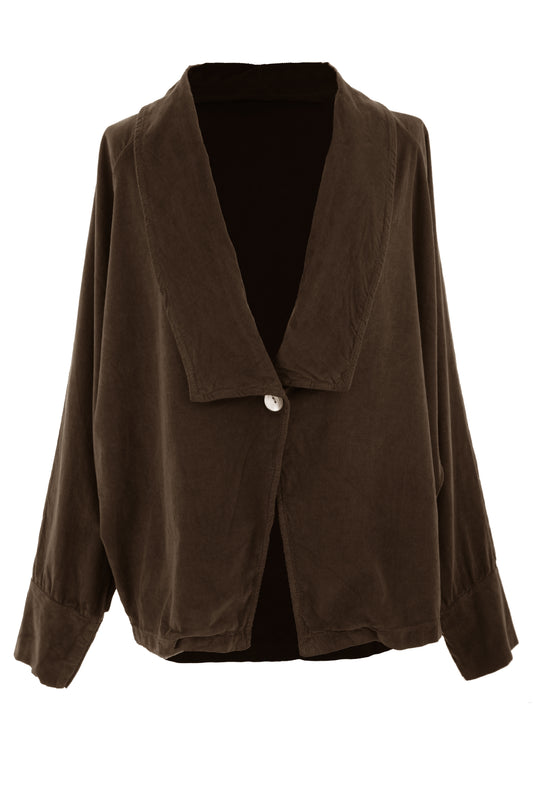 One Button Corduroy Jacket