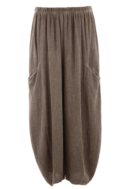 2 Slit Pocket Teabag Linen Trouser