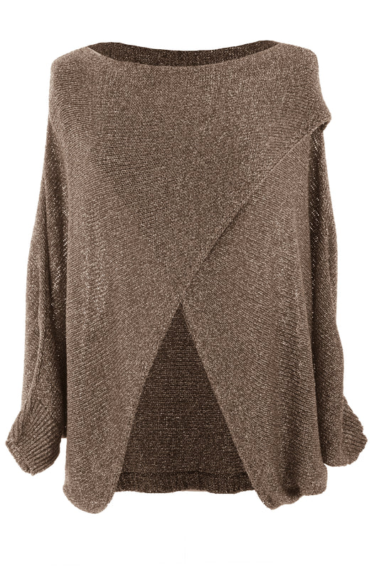 Crossover Lurex Top