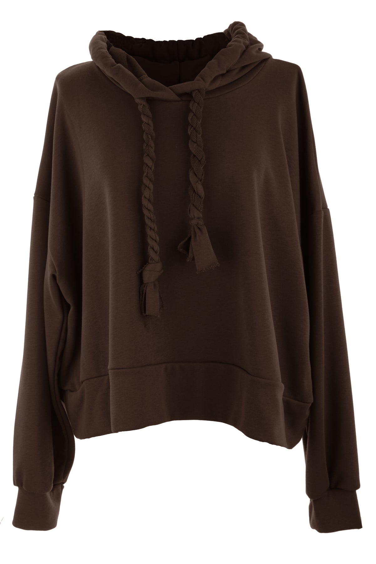 Rope Drawstring Hooded Sweatshirt