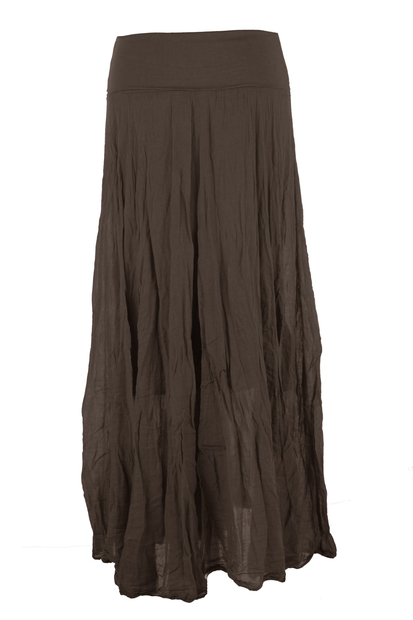 Cotton Panel Midi Skirt