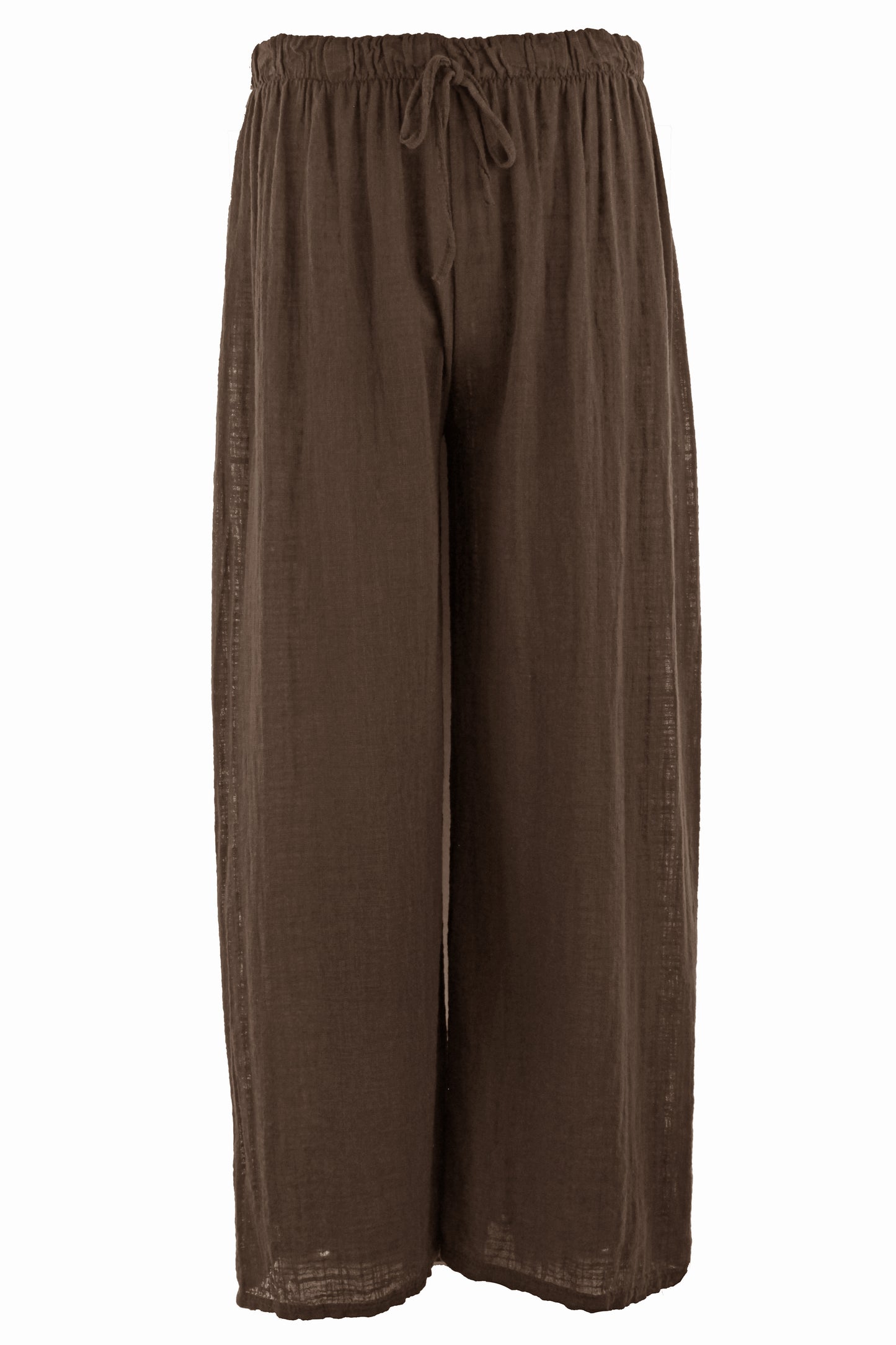 Wide Leg Lightweight Cotton Trouser
