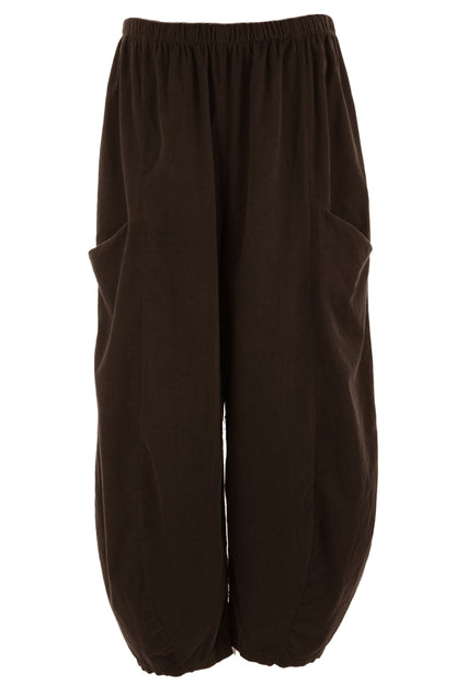 2 Slit Pocket Barrel Leg Corduroy Trouser
