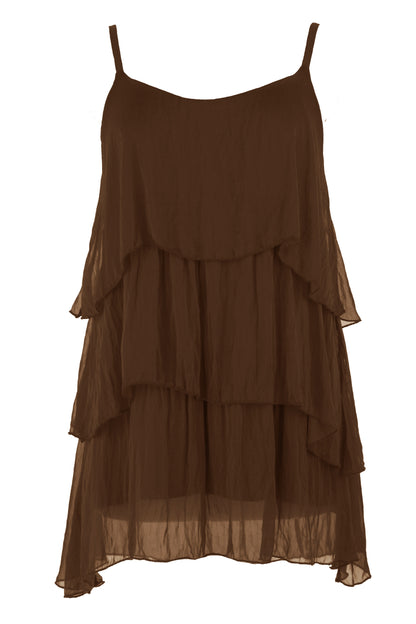 Ruffle Silk Top