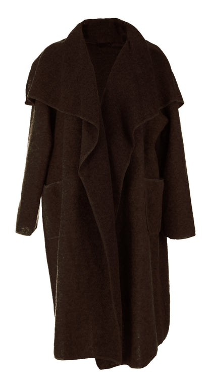 Waterfall Boiled Wool Coat