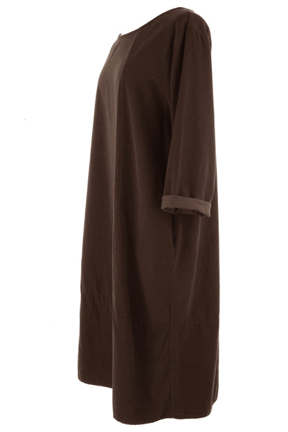 3/4 Sleeve Corduroy Dress