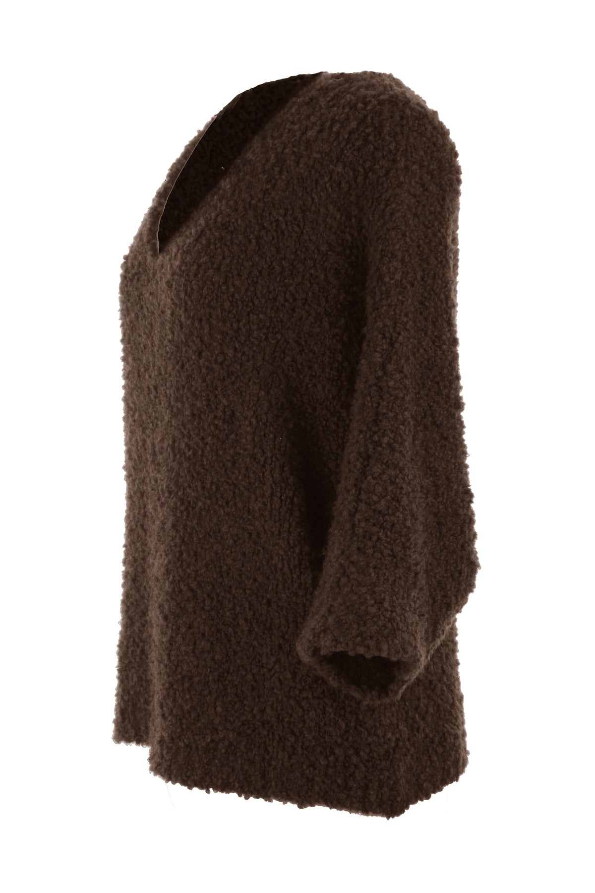 V Neck Boucle Jumper