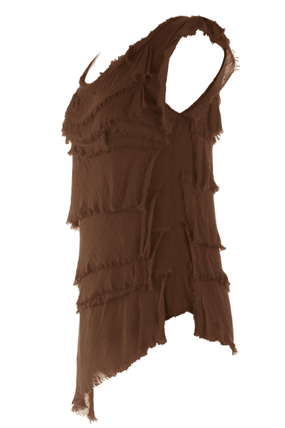 Sleeveless Rara Silk Top