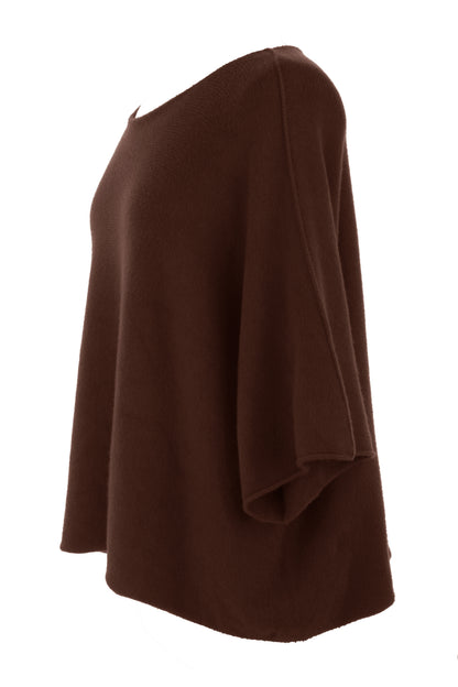 Batwing Short Sleeve Soft Knit Jumper