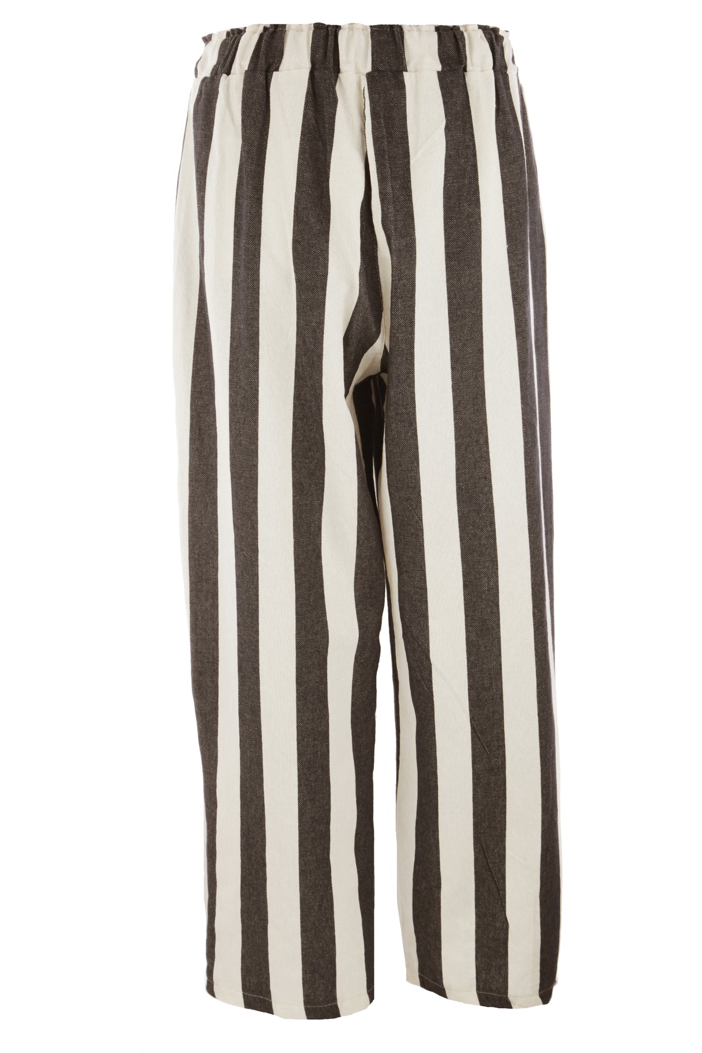 Woven Stripe Cotton Trouser