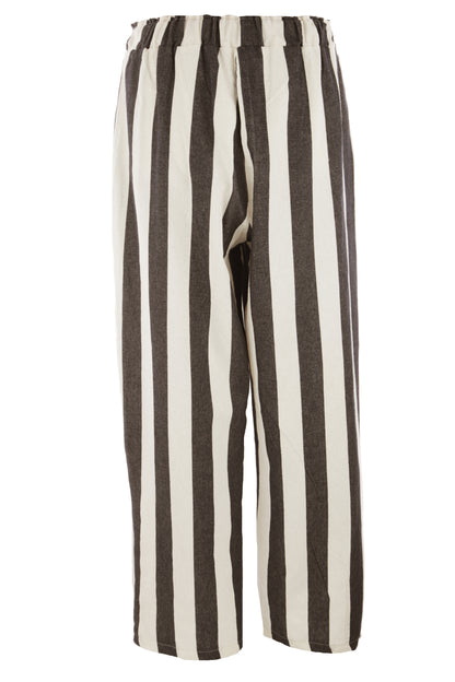 Woven Stripe Cotton Trouser