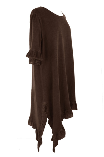 Diagonal Hem Teabag Dress