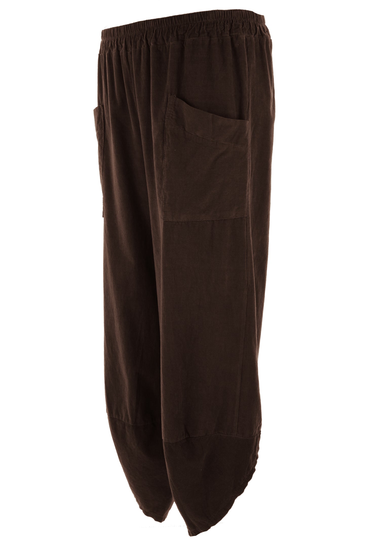 Tulip Ankle Barrel Leg Corduroy Trouser