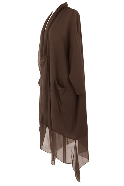 Crossover Silk Panel Tunic